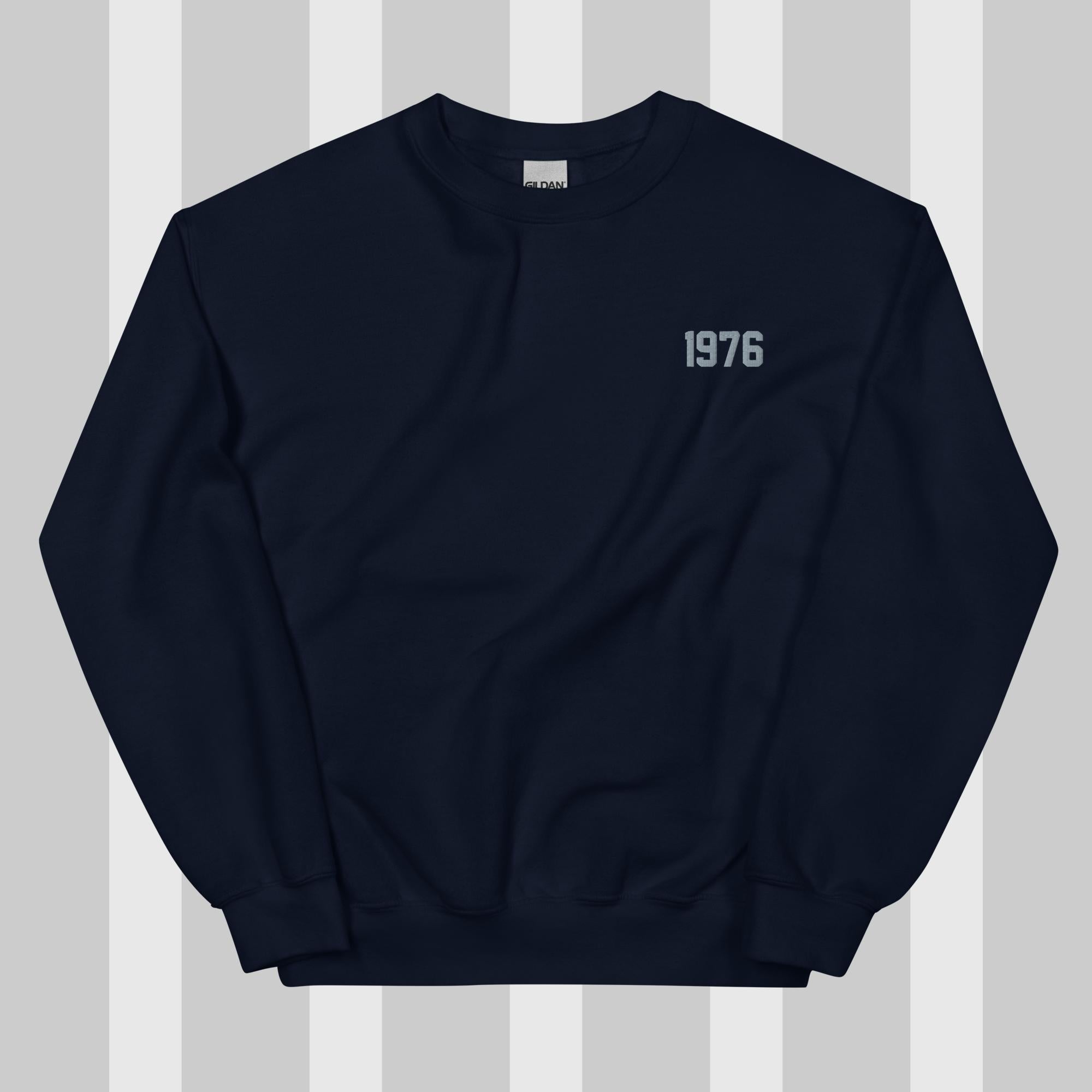1976 Embroidery Crew Neck Sweatshirt – Beast Clothing