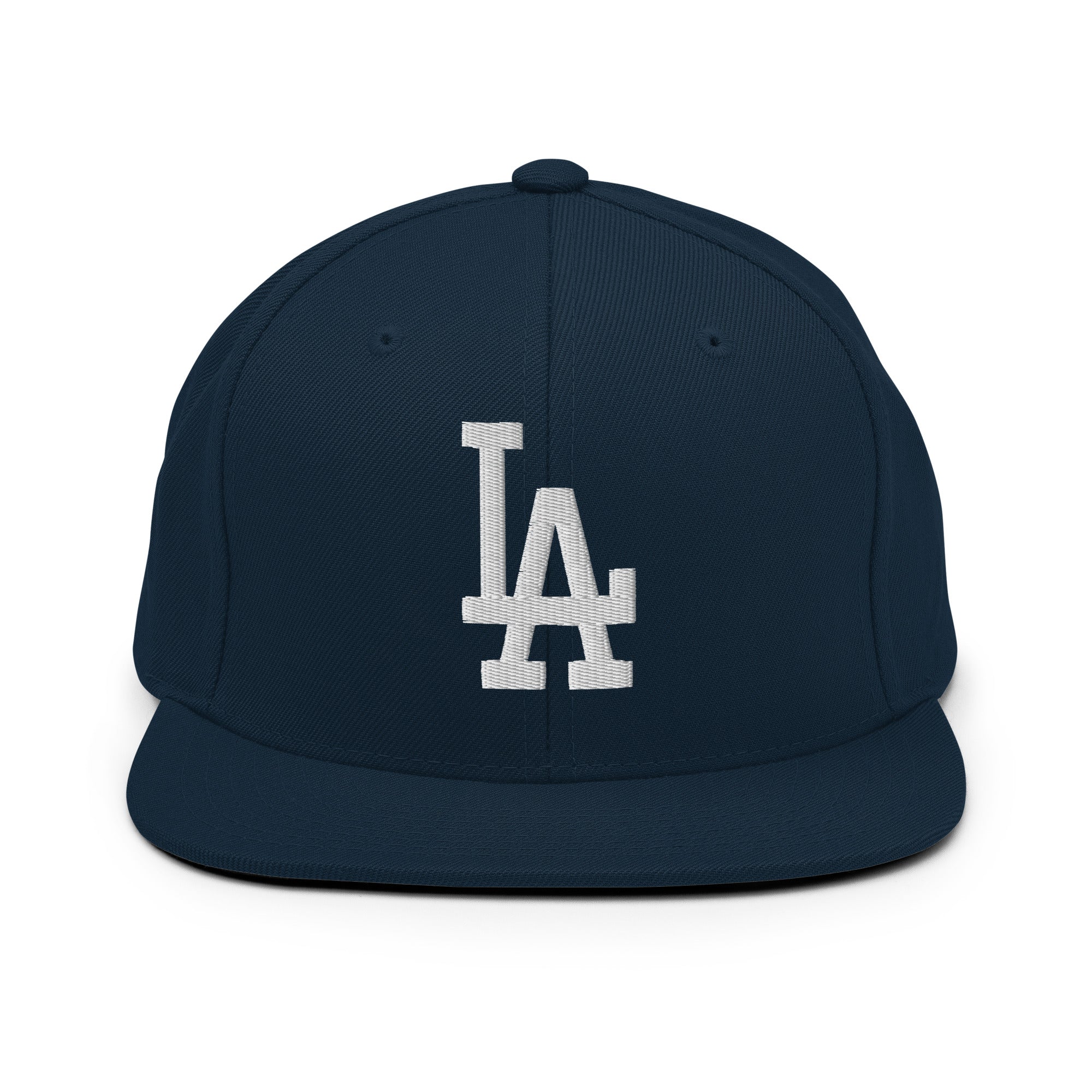 Product mockup - LA Classic Snapback Hat Dark Navy