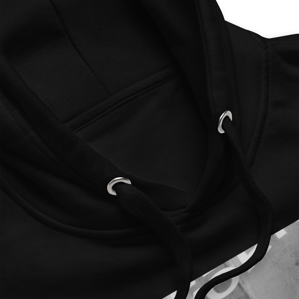 Ice Cube Unisex Premium Baumwoll-Hoodie – Scheiß auf das Gesetz, du bist ein Tier mit Abzeichen