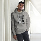 Ice Cube Unisex Premium Baumwoll-Hoodie – Scheiß auf das Gesetz, du bist ein Tier mit Abzeichen