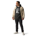 Ice Cube Unisex Premium Baumwoll-Hoodie – Scheiß auf das Gesetz, du bist ein Tier mit Abzeichen