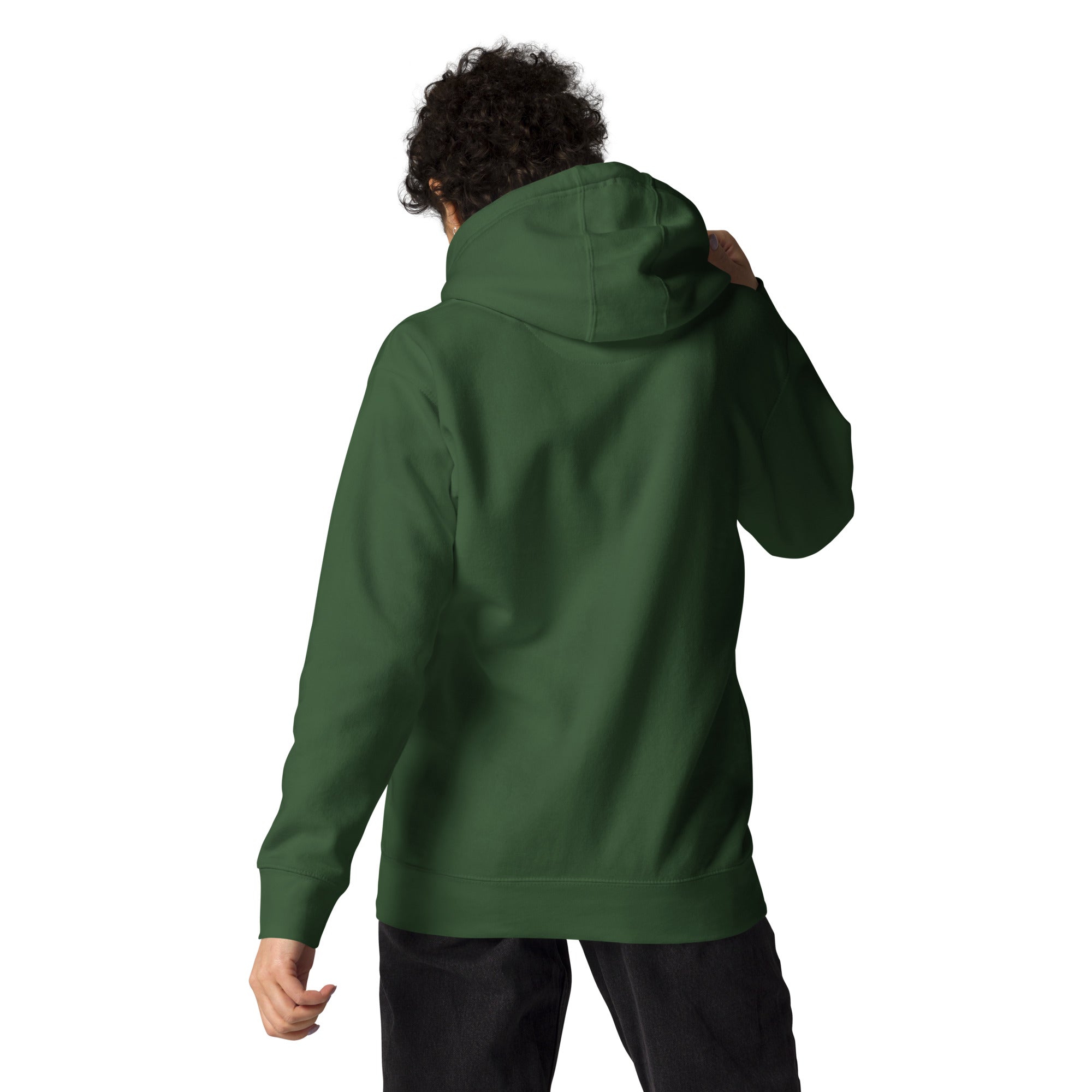 Ice Cube Unisex Premium Baumwoll-Hoodie – Scheiß auf das Gesetz, du bist ein Tier mit Abzeichen