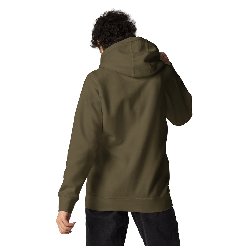 Ice Cube Unisex Premium Baumwoll-Hoodie – Scheiß auf das Gesetz, du bist ein Tier mit Abzeichen