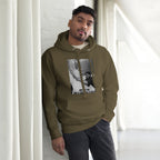 Ice Cube Unisex Premium Baumwoll-Hoodie – Scheiß auf das Gesetz, du bist ein Tier mit Abzeichen