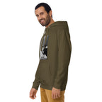Ice Cube Unisex Premium Baumwoll-Hoodie – Scheiß auf das Gesetz, du bist ein Tier mit Abzeichen