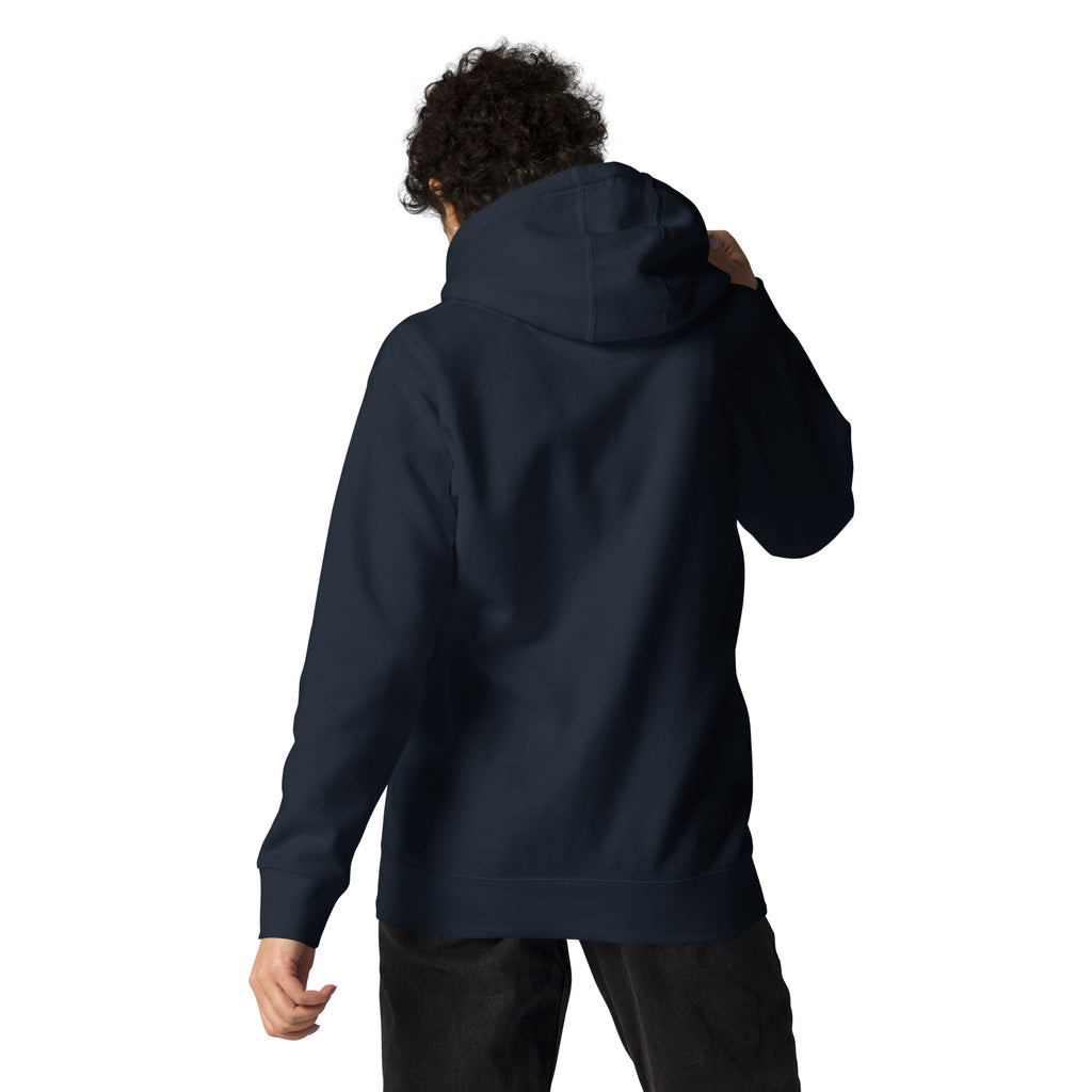 Ice Cube Unisex Premium Baumwoll-Hoodie – Scheiß auf das Gesetz, du bist ein Tier mit Abzeichen