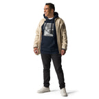 Ice Cube Unisex Premium Baumwoll-Hoodie – Scheiß auf das Gesetz, du bist ein Tier mit Abzeichen