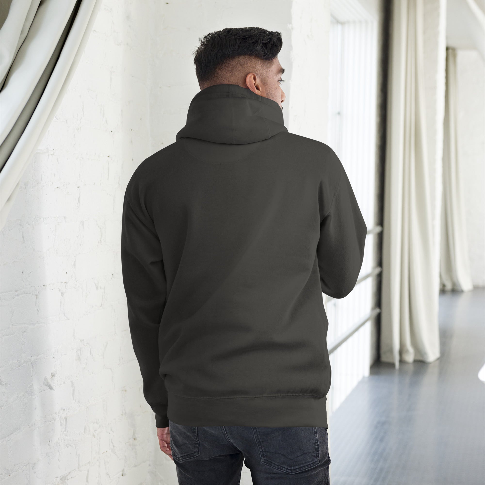 Ice Cube Unisex Premium Baumwoll-Hoodie – Scheiß auf das Gesetz, du bist ein Tier mit Abzeichen