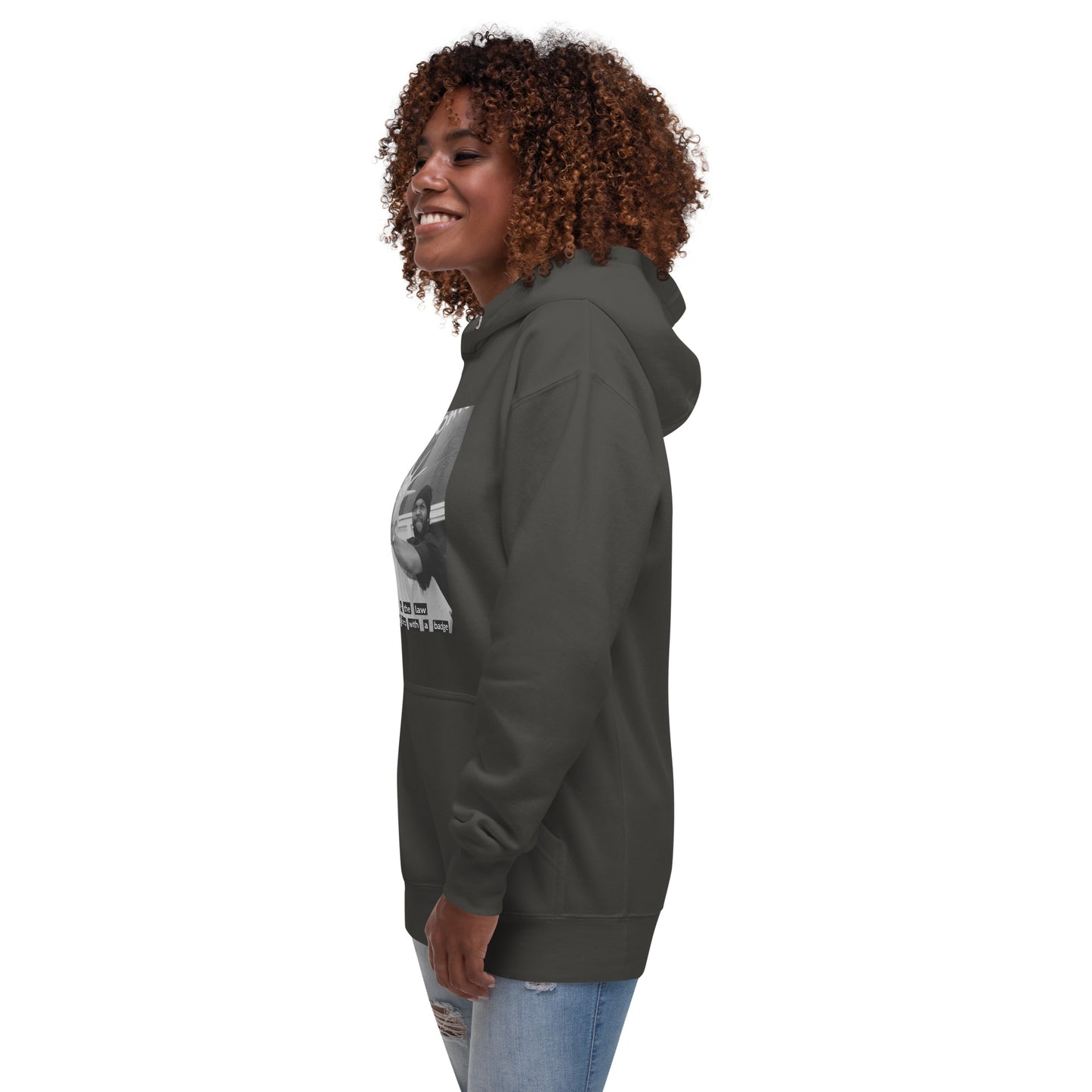 Ice Cube Unisex Premium Cotton  Hoodie - Fuck the law, you a beast with a badge