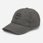 Smiley Cap | Distressed Dad Hat