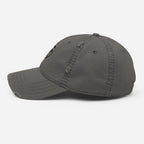 Smiley Cap | Distressed Dad Hat