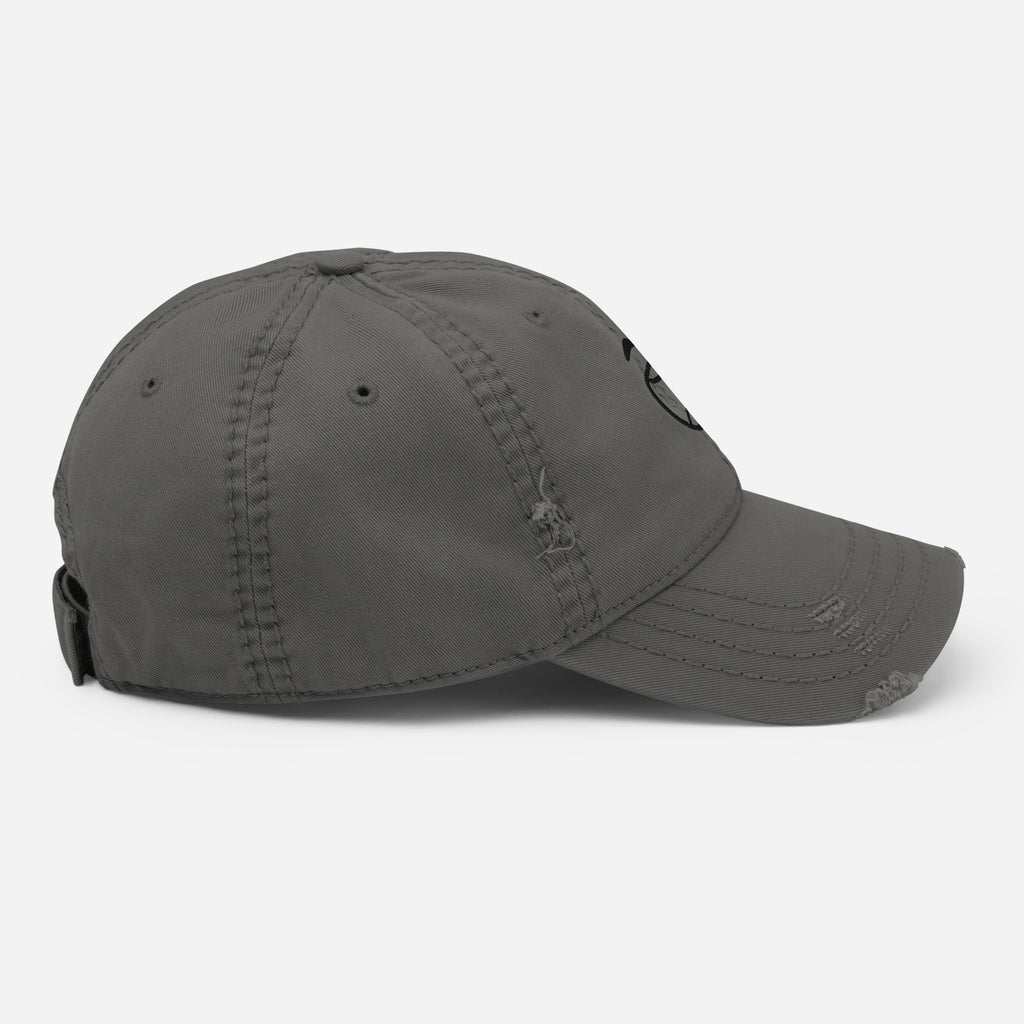 Smiley Cap | Distressed Dad Hat