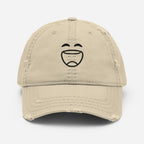 Smiley Cap | Distressed Dad Hat