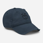 Smiley Cap | Distressed Dad Hat