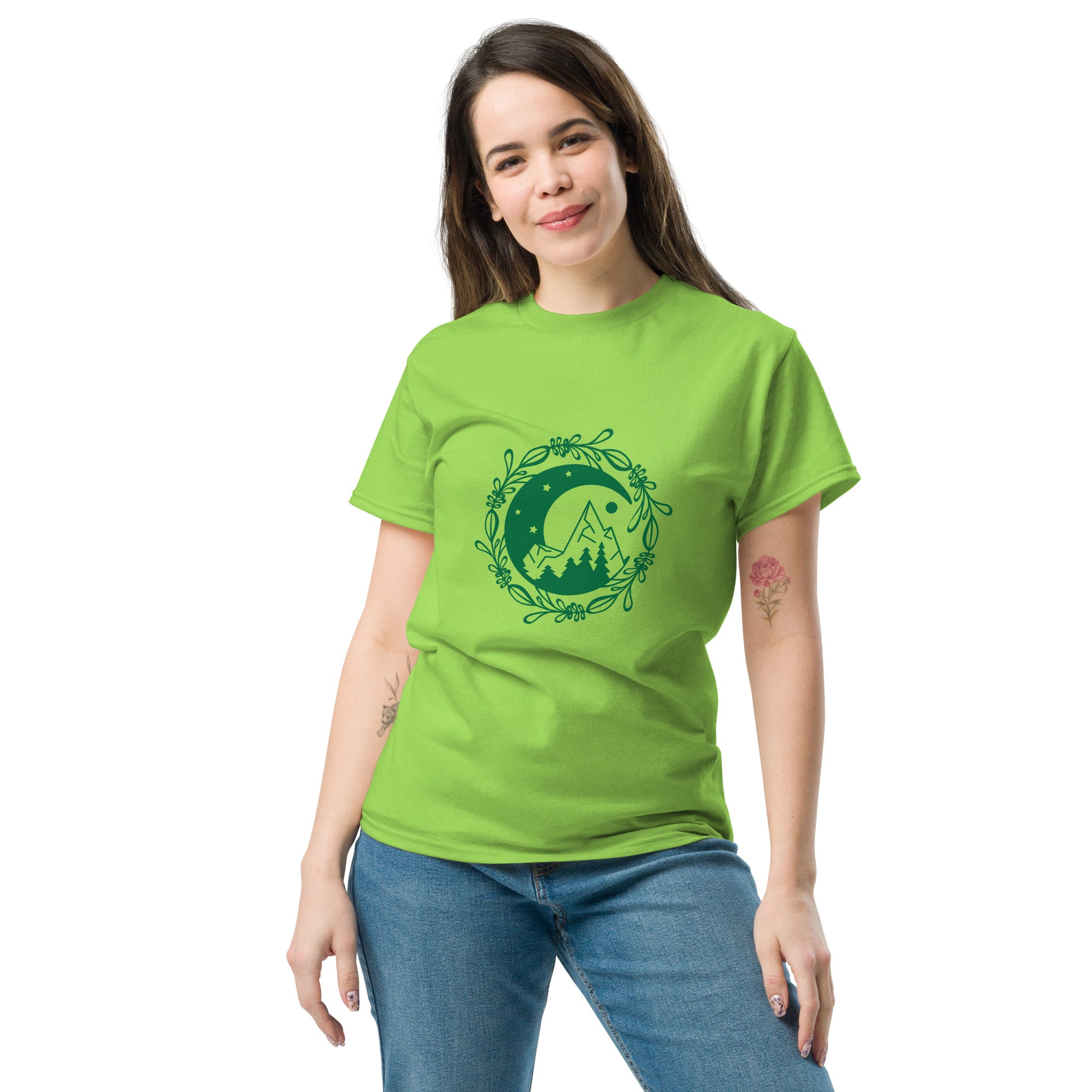 Green nature unisex classic tee