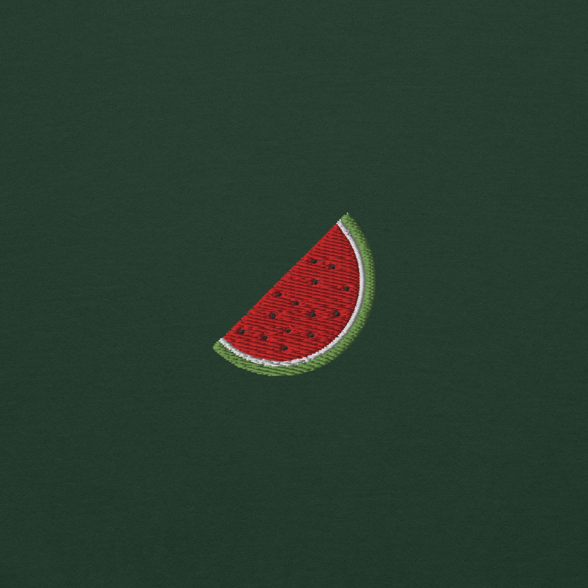 Watermelon Embroidery Unisex Crew Neck Sweatshirt