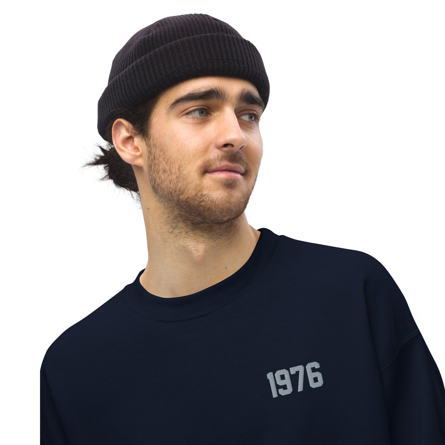1976 Embroidery Crew Neck Sweatshirt