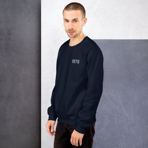 1976 Embroidery Crew Neck Sweatshirt
