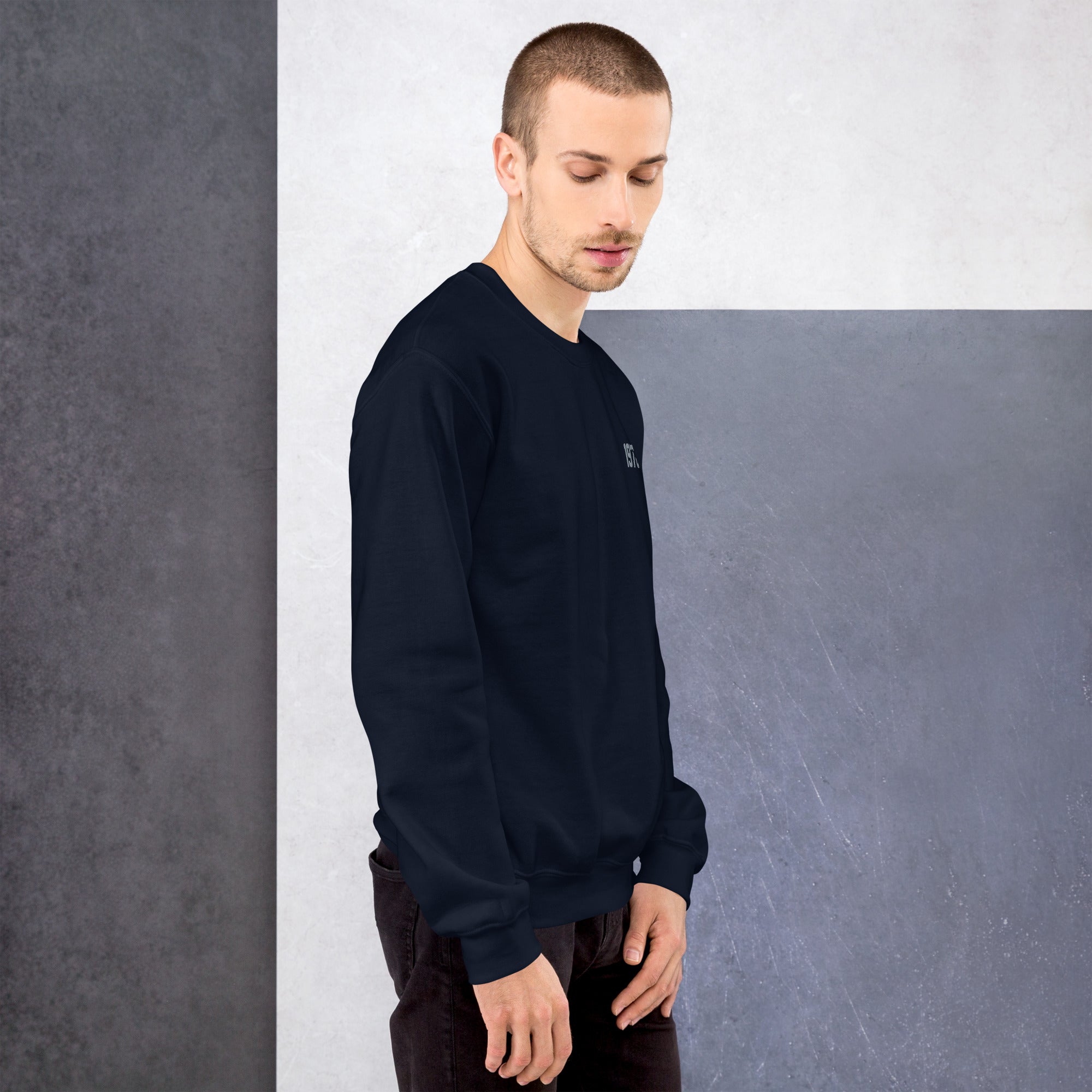 1976 Embroidery Crew Neck Sweatshirt