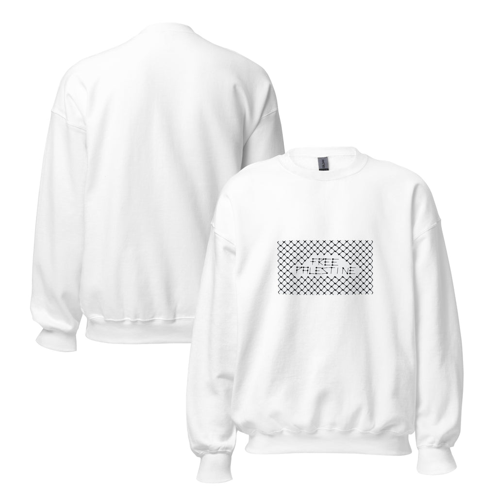 Free Palestine Keffiyeh Unisex Crew Neck Sweatshirt