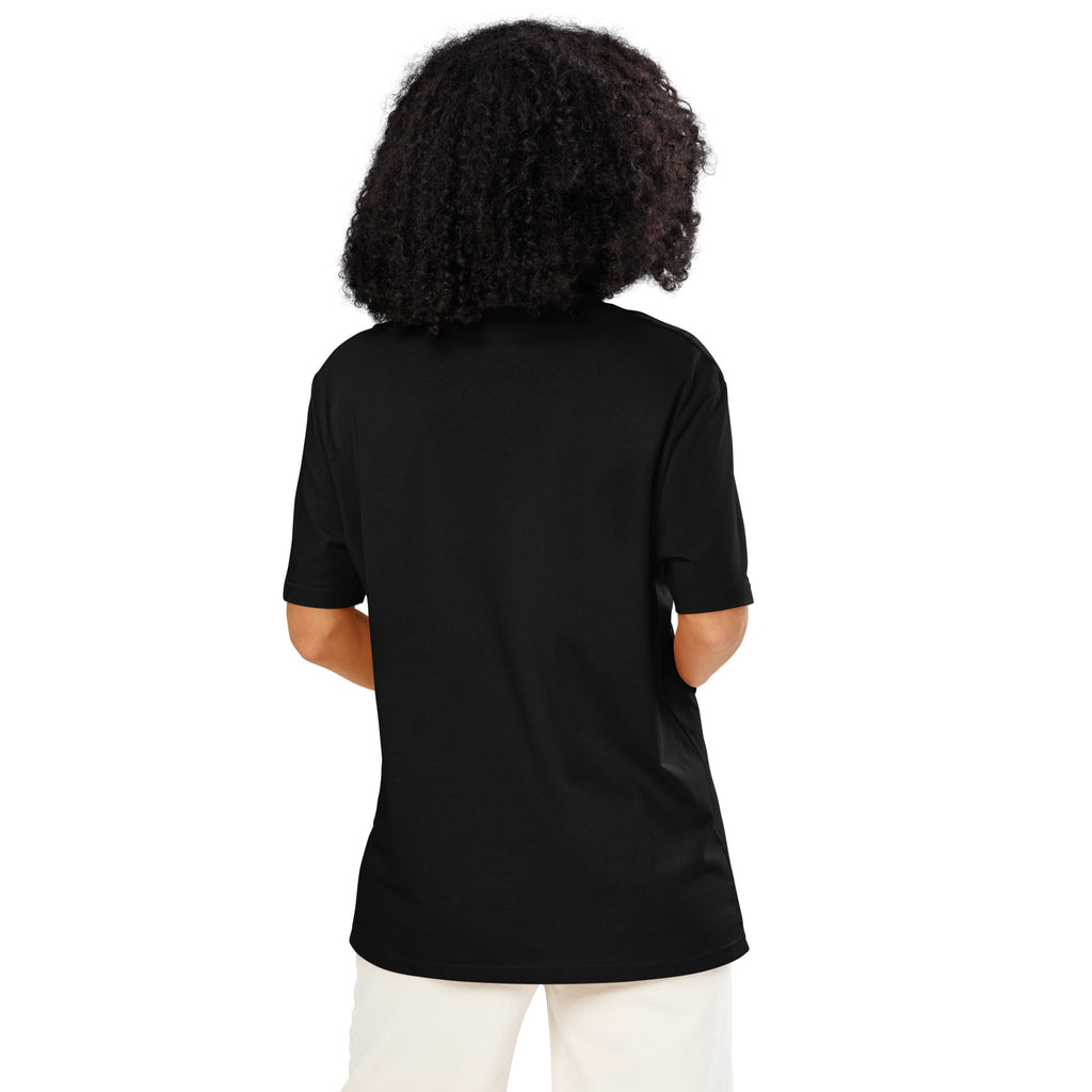 Eyes organic ribbed neck t-shirt