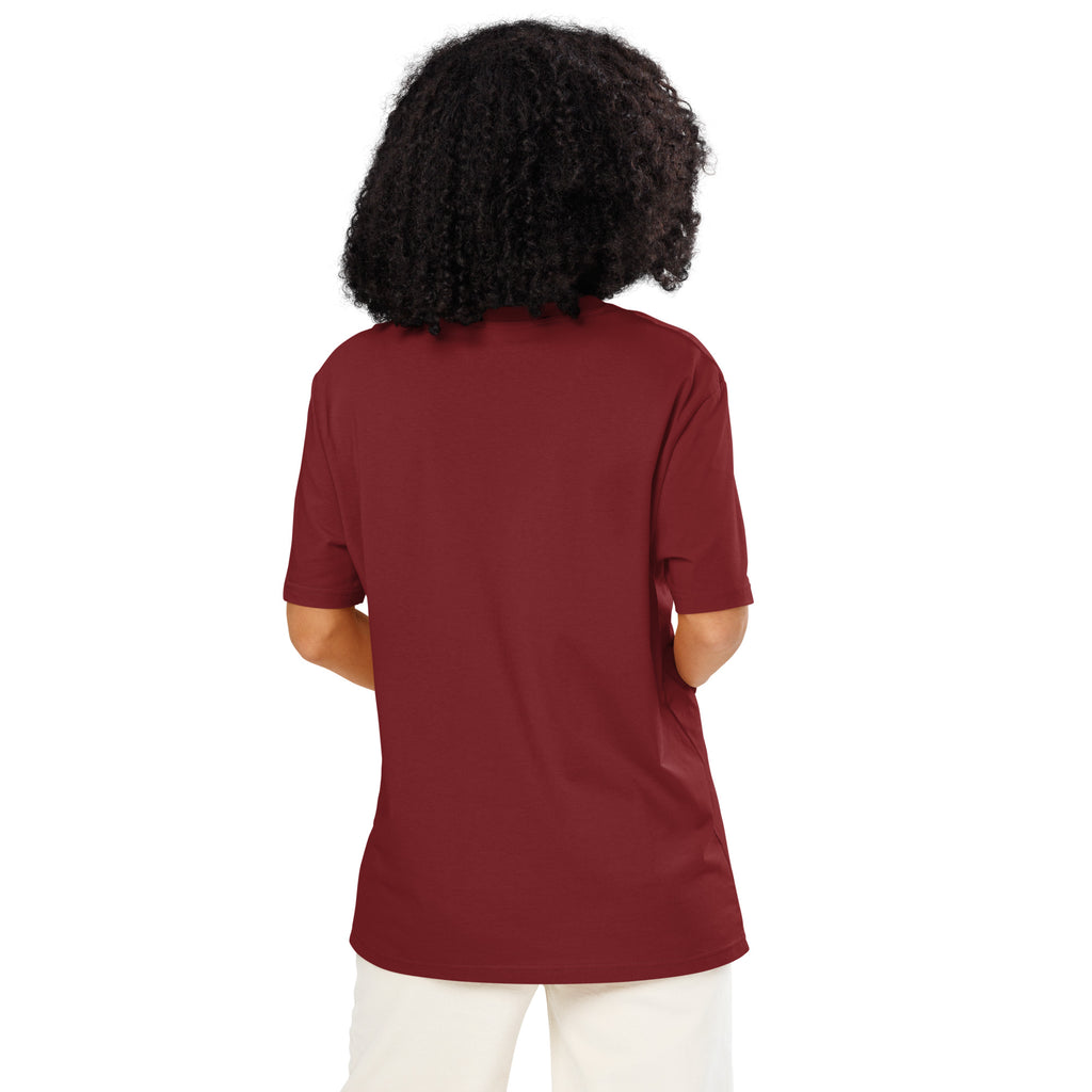 Eyes organic ribbed neck t-shirt