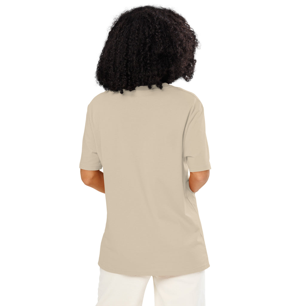 Eyes organic ribbed neck t-shirt