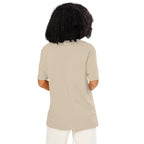 Eyes organic ribbed neck t-shirt