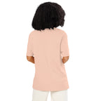 Eyes organic ribbed neck t-shirt