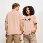 Eyes organic ribbed neck t-shirt