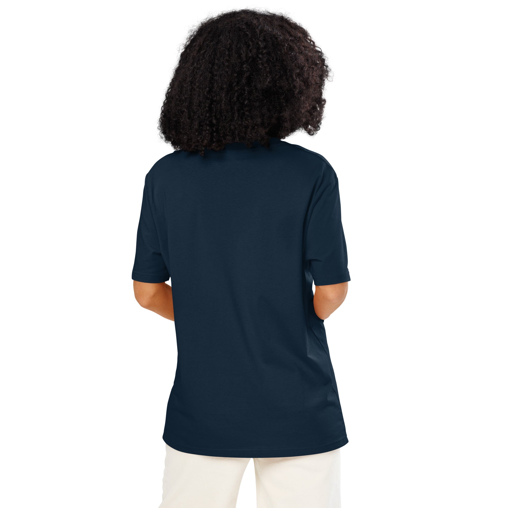 Eyes organic ribbed neck t-shirt