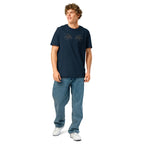 Eyes organic ribbed neck t-shirt