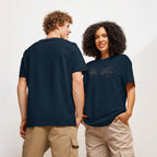 Eyes organic ribbed neck t-shirt