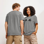 Eyes organic ribbed neck t-shirt