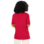 Eyes organic ribbed neck t-shirt