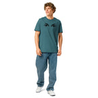 Eyes organic ribbed neck t-shirt
