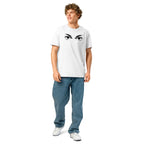 Eyes organic ribbed neck t-shirt