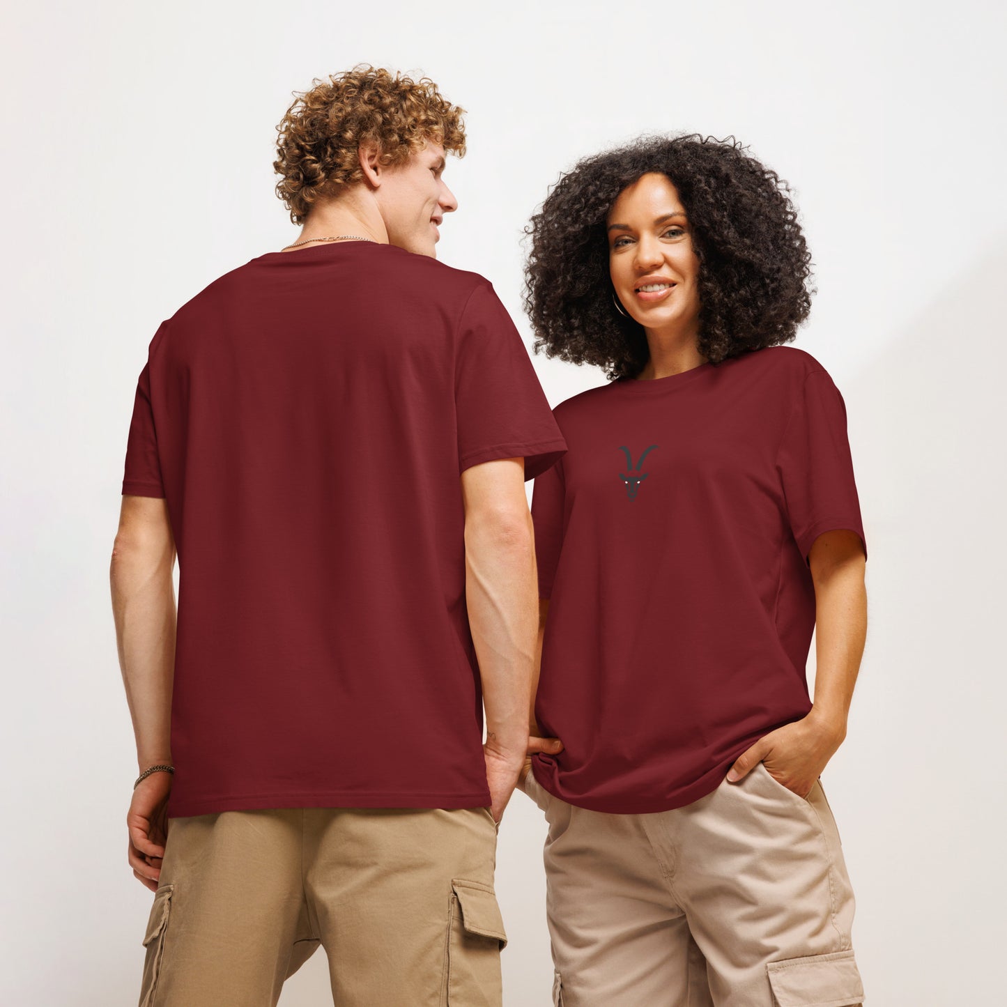 GOAT Unisex organic ribbed neck t-shirt