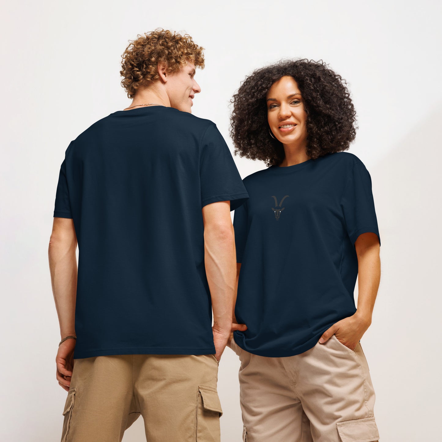 GOAT Unisex organic ribbed neck t-shirt
