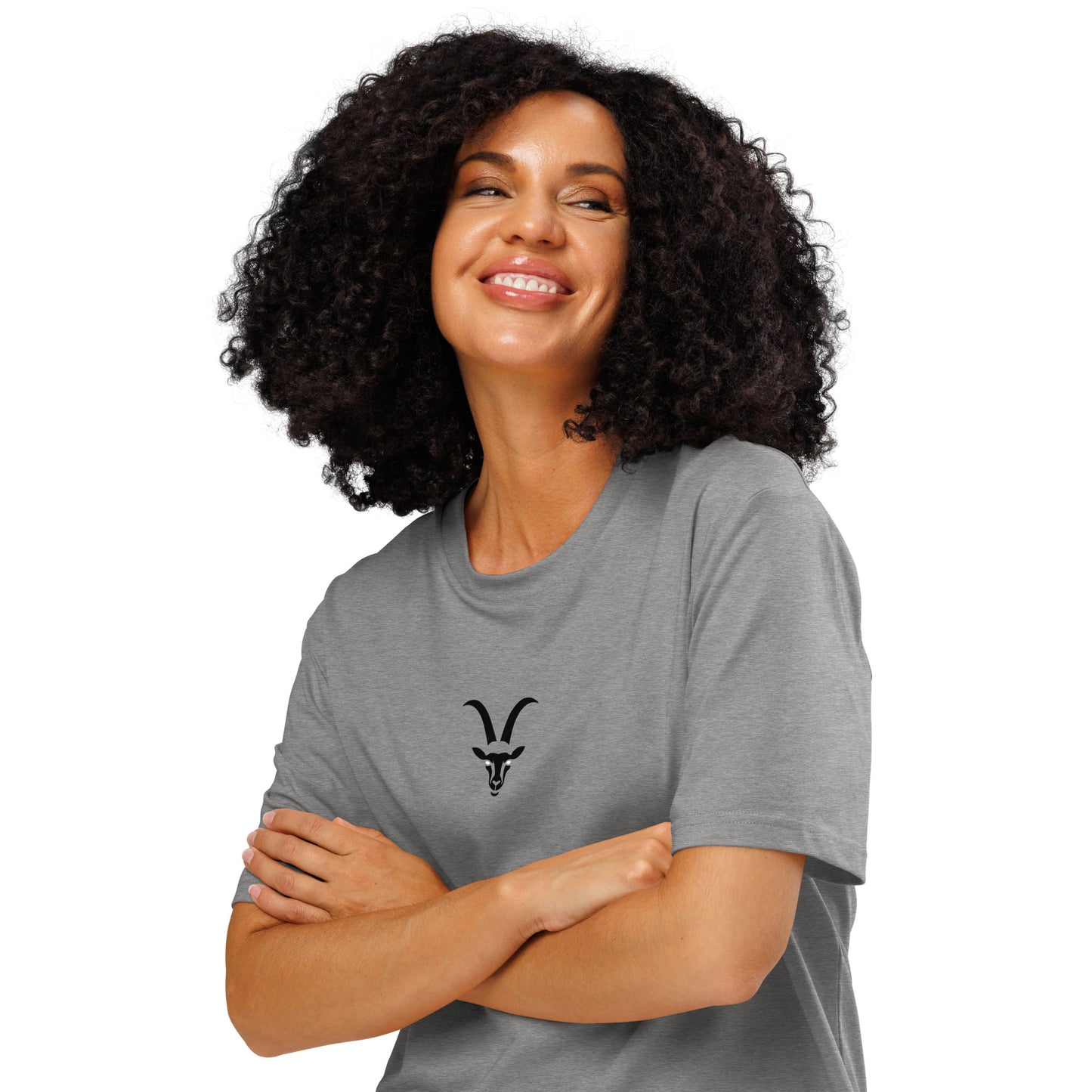 GOAT Unisex organic ribbed neck t-shirt