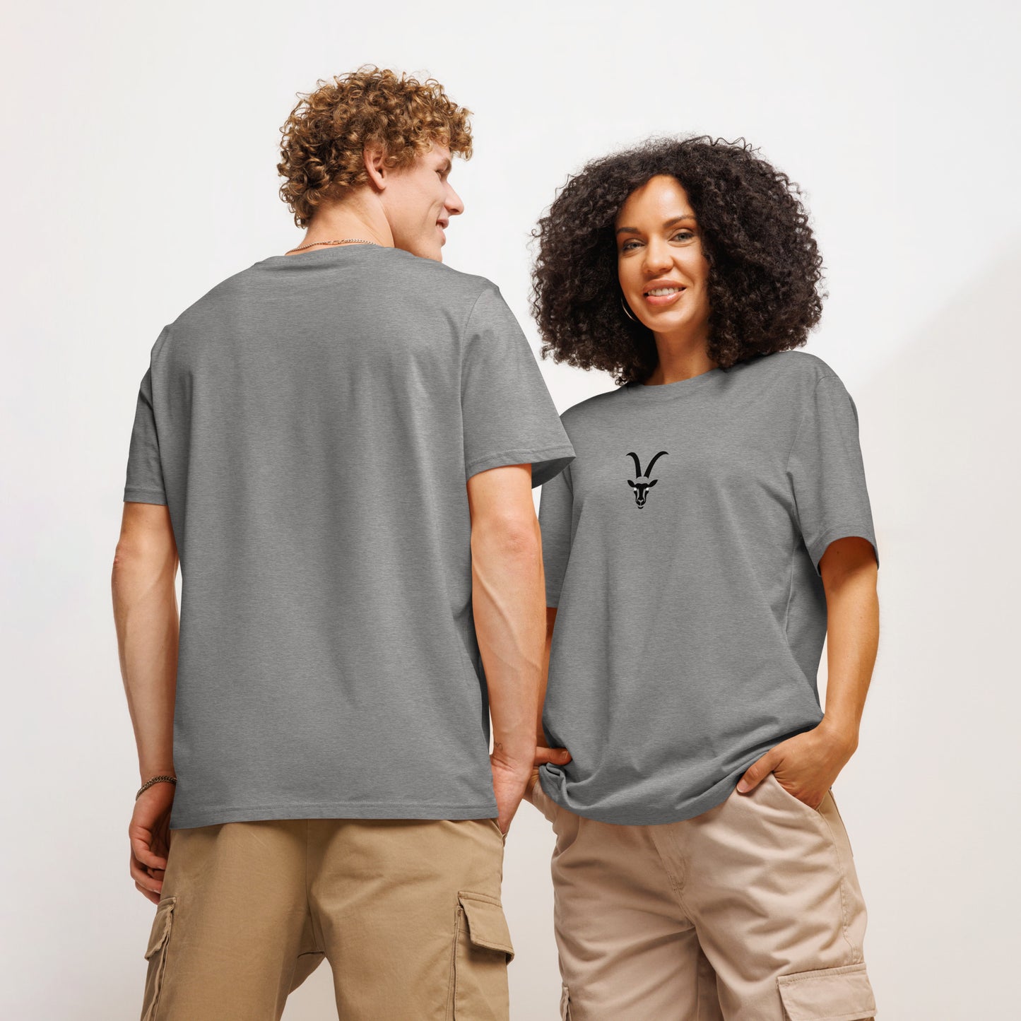 GOAT Unisex organic ribbed neck t-shirt