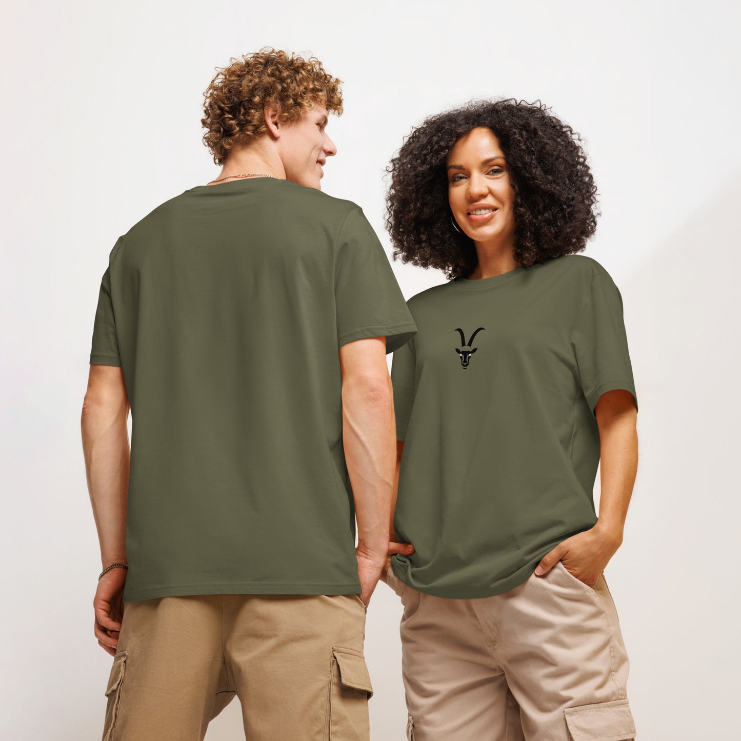 GOAT Unisex organic ribbed neck t-shirt