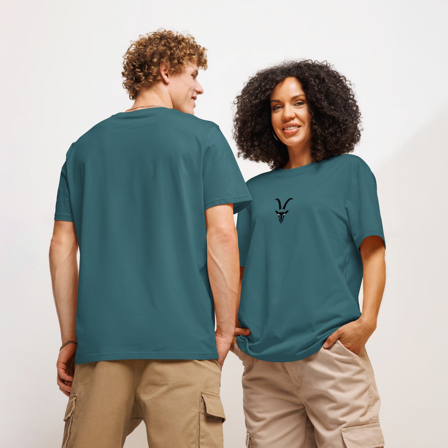 GOAT Unisex organic ribbed neck t-shirt
